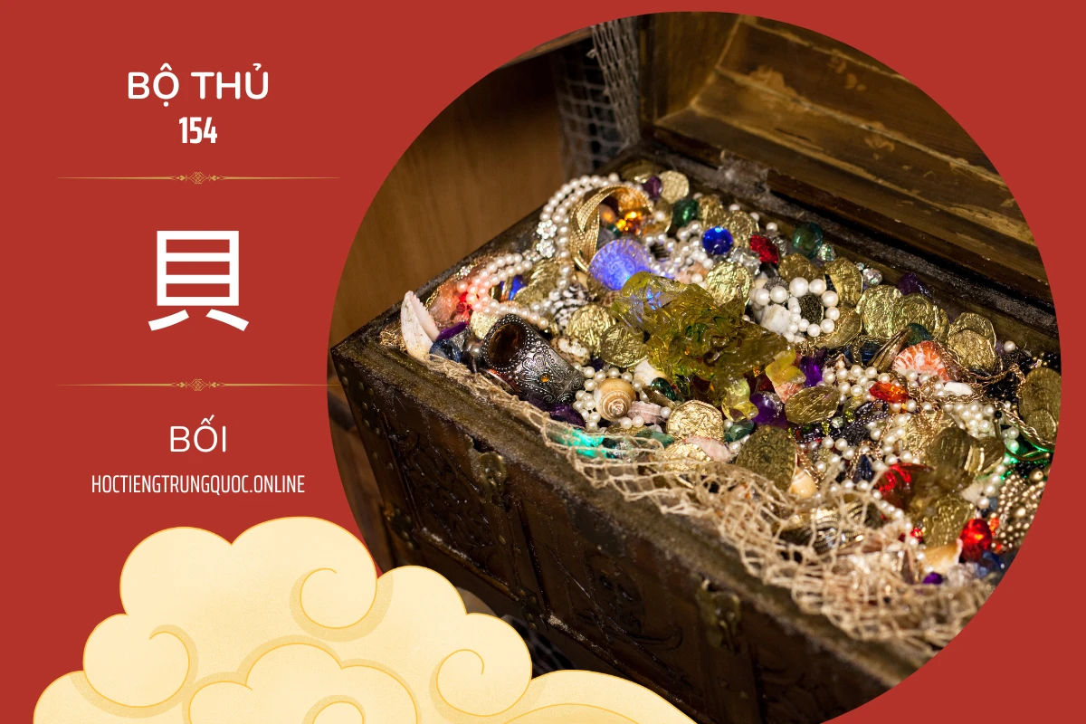 214 bộ thủ Bộ thủ 154 貝 BỐI