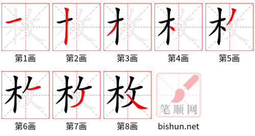 3733 - 枚 - HSK6 - Từ điển tam ngữ 5099 từ vựng HSK 1-6 3733 - 枚 - HSK6 - Từ điển tam ngữ 5099 từ vựng HSK 1-6