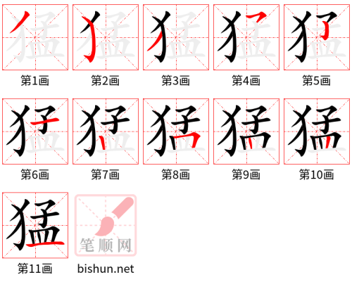 3738 - 猛烈 - HSK6 - Từ điển tam ngữ 5099 từ vựng HSK 1-6 3738 - 猛烈 - HSK6 - Từ điển tam ngữ 5099 từ vựng HSK 1-6