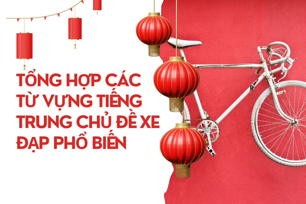 Tổng hợp các từ vựng Tiếng Trung chủ đề xe đạp phổ biến