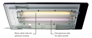 Warm white tube for optimum viewing - Full-spectrum tube for plant growth