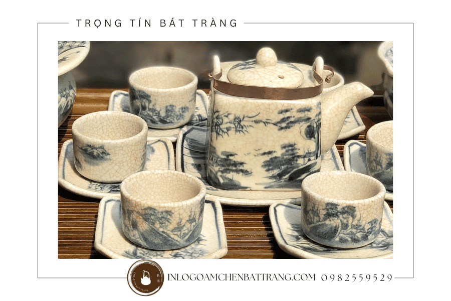 Ưu điểm ấm chén men rạn Bát Tràng