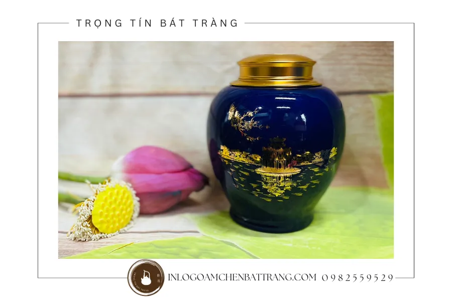 Lọ trà in logo