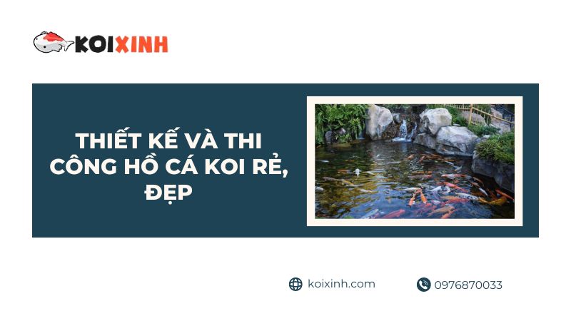 Thiết Kế Và Thi Công Hồ Cá Koi Rẻ, đẹp – Gọi  0976870033
