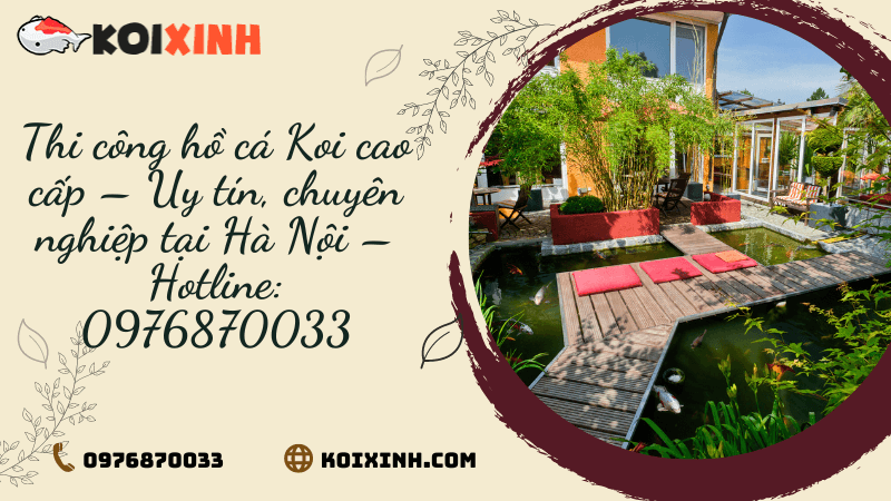 Thi Công Hồ Cá Koi Cao Cấp – Uy Tín, Chuyên Nghiệp Tại Hà Nội – Hotline: 0976870033