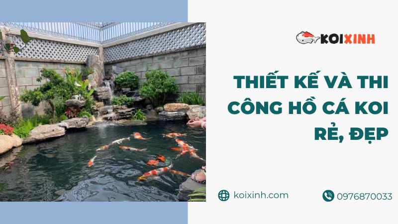 Thiết Kế Và Thi Công Hồ Cá Koi Rẻ, Đẹp, Uy Tín, Chất Lượng, Bảo Hành Dài Hạn – Gọi  0976870033