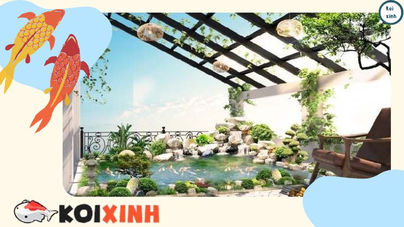 Làm Mái Che Hồ Cá Koi Chuyên Nghiệp Giá Rẻ Thiết Kế Đẹp – Gọi 0976870033 Làm Mái Che Hồ Cá Koi Chuyên Nghiệp Giá Rẻ Thiết Kế Đẹp – Gọi 0976870033