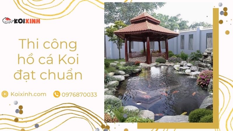 Thiết Kế, Thi Công Hồ Cá Koi đạt Chuẩn – Uy Tín, Bảo Hành Dài Hạn