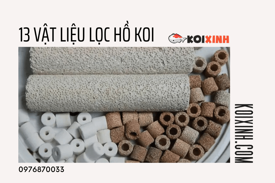 13 Loại Vật Liệu Lọc Nên Dùng Cho Hồ Cá Koi