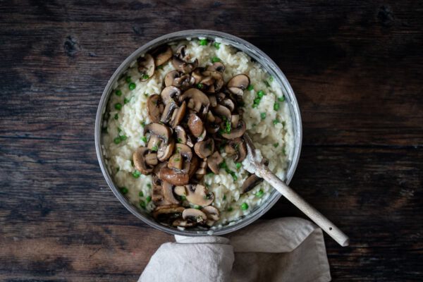 Risotto nấm đậu