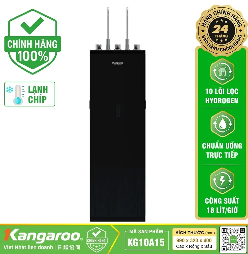 Máy lọc nước Kangaroo Hydrogen Infinity nóng lạnh KG10A15