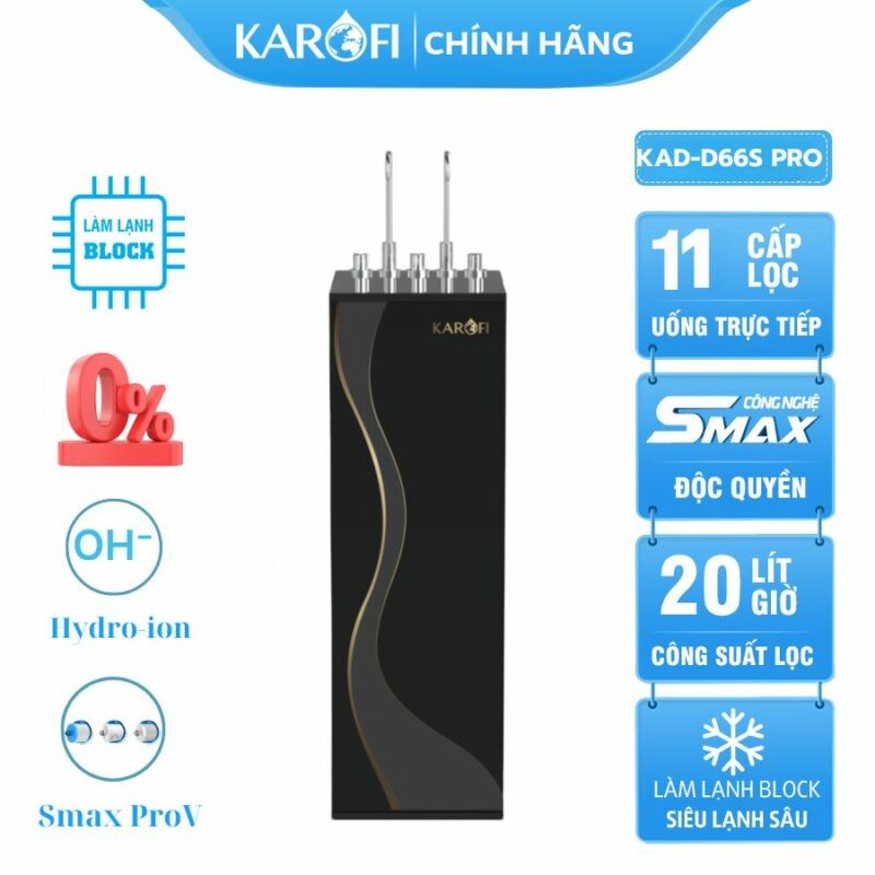 Máy lọc nước nóng lạnh Karofi KAD-D66S PRO