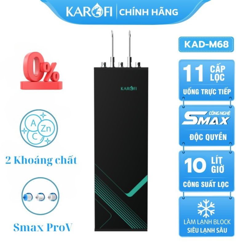 Máy lọc nước nóng lạnh Karofi KAD-M68