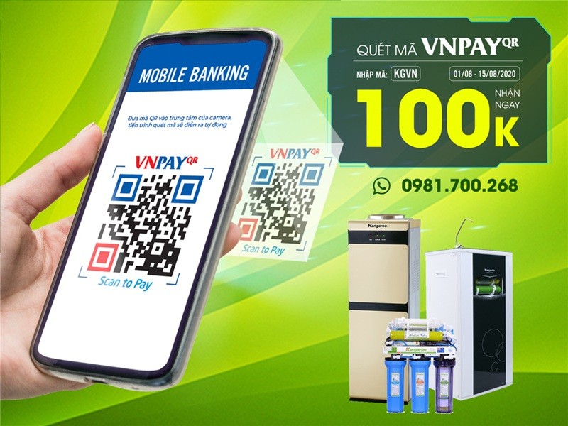 Kangaroovietnam.vn tích hợp thành công Vnpay
