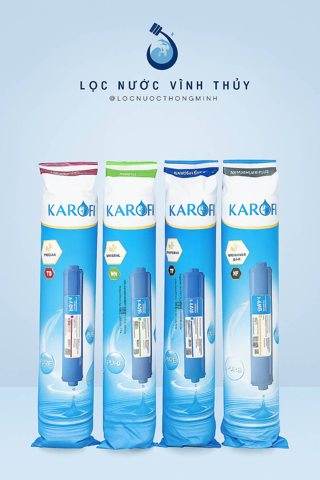 Bộ khoáng rời 5678 Karofi (Tặng bộ lọc thô 123karofi)