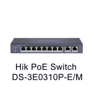 HikVision DS-3E0310P-E/M Switch PoE 8 Cổng 10/100 + 2 cổng Uplink Giga