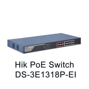 HIKVision DS-3E1318P-EI Switch PoE 16 Cổng 100M + 2 Cổng Giga + Tùy Chọn 2 Cổng FSP