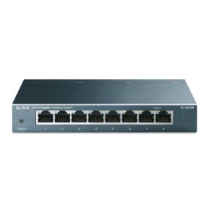 SWITCH 8 PORT TP-LINK TL-SG108 (8 PORT 10/100/1000 VỎ KIM LOẠI)