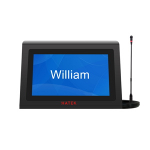 Dual Screen Paperless Conference Electronic Nameplate With Microphone - HD702MIC