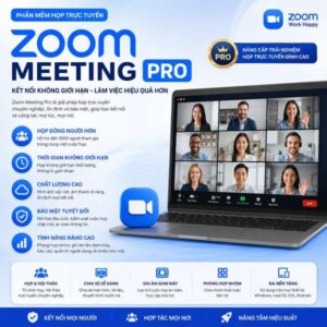 Bản quyền phần mềm Zoom Meeting Pro - Gói 1 năm