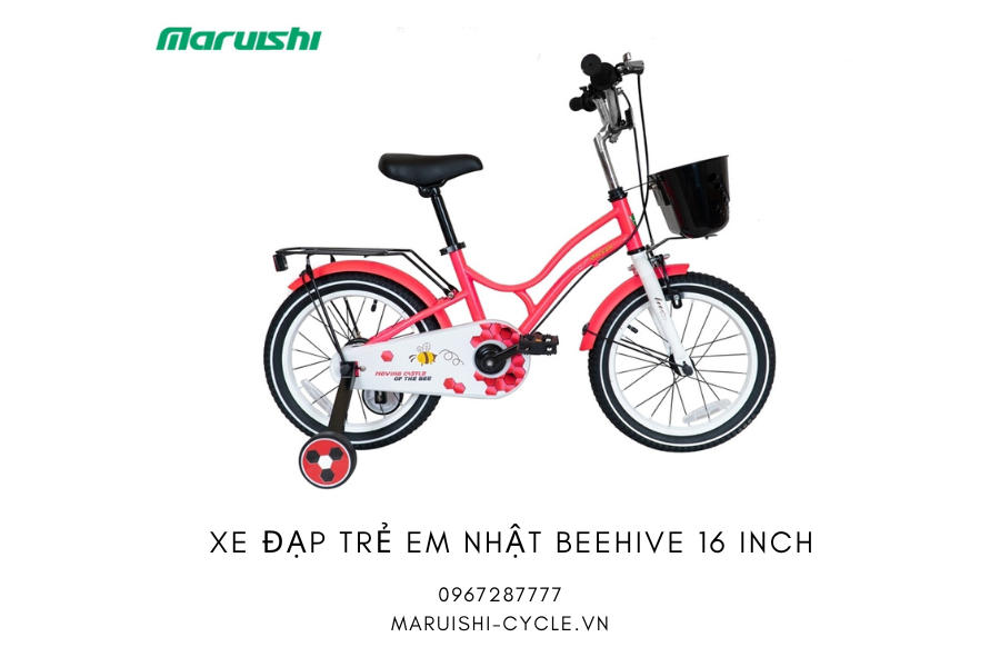 Xe đạp trẻ em Nhật Beehive 16 inch - Đỏ