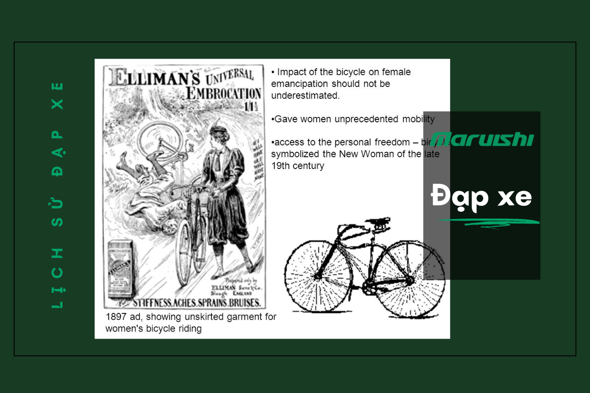 Quảng cáo "quần đạp xe" cho phụ nữ năm 1897