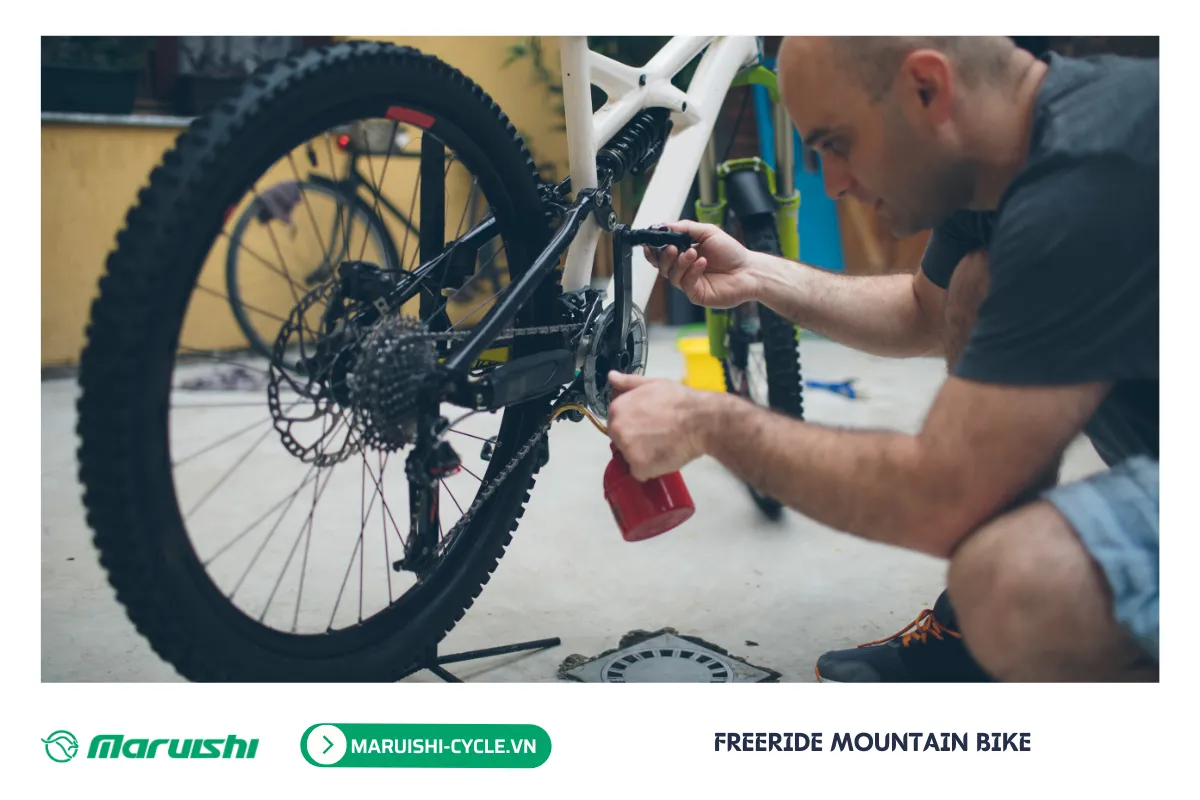 Bảo dưỡng xe Freeride Mountain Bike
