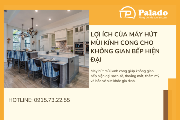 Lợi ích của máy hút mùi kính cong cho không gian bếp hiện đại