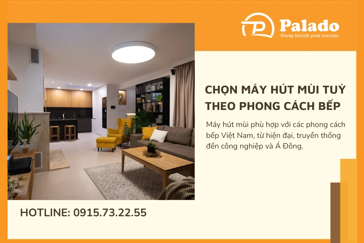Thiết kế và lựa chọn máy hút mùi tuỳ theo phong cách bếp