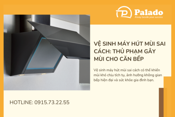 Vệ sinh máy hút mùi sai cách Thủ phạm gây mùi cho căn bếp