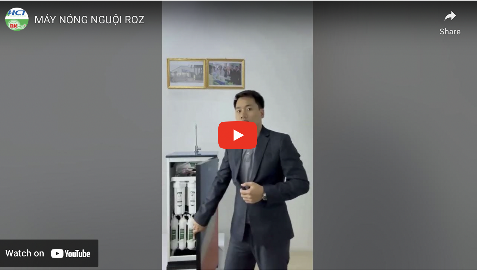 Video giới thiệu máy lọc nước 2 chức năng nóng/nguội