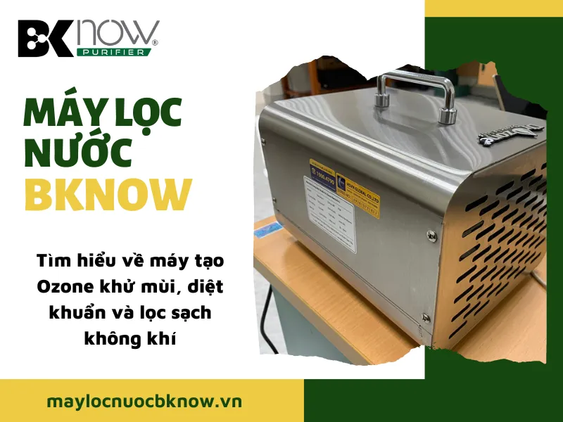 Tìm hiểu về máy tạo Ozone khử mùi, diệt khuẩn và lọc sạch không khí