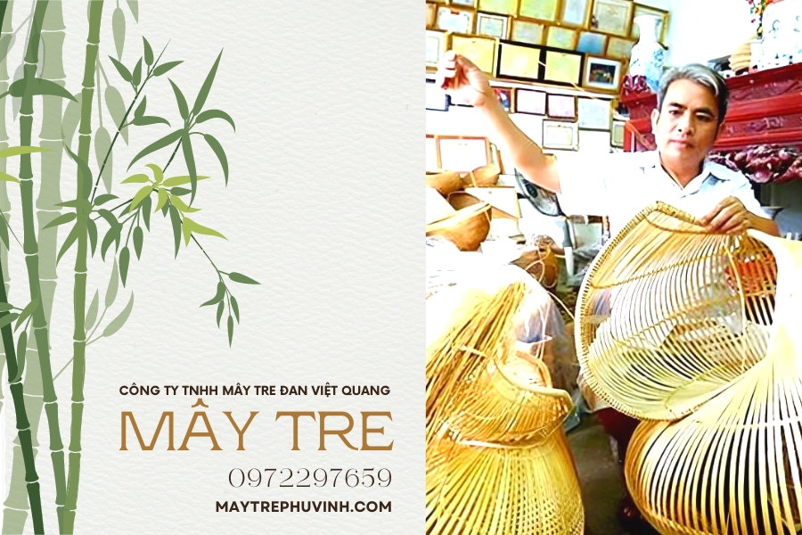 Kỹ thuật đan mây tre tuân thủ quy luật (Ảnh: Sưu tầm)
