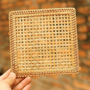 Mây Tre Đan Phú Vinh - Mẫu 36 - Mảnh vuông - Kích thước 15x15cm