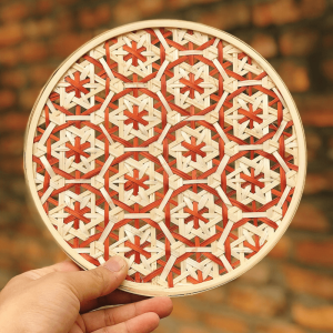 Mây Tre Đan Phú Vinh - Mẫu 34 - Mảnh tròn - Kích thước Đường kính 22cm