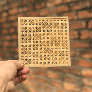 Mây Tre Đan Phú Vinh - Mẫu 35 - Mảnh vuông - Kích thước 15x15cm