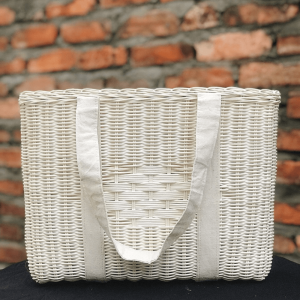 Mây Tre Đan Phú Vinh - Mẫu 48 - Túi Đan ruột mây hình chữ nhật - Kích thước 10c35xh25