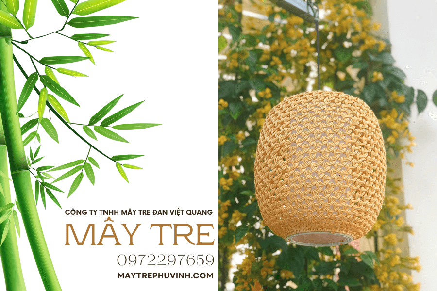 Địa chỉ bán đèn mây tre đan uy tín, chất lượng - Mây Tre Phú Vinh