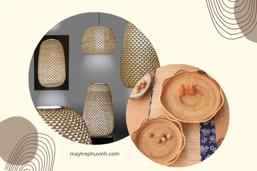 Du lịch Làng nghề mây tre Phú Vinh - Tham quan khu trưng bày các sản phẩm mây tre đan
