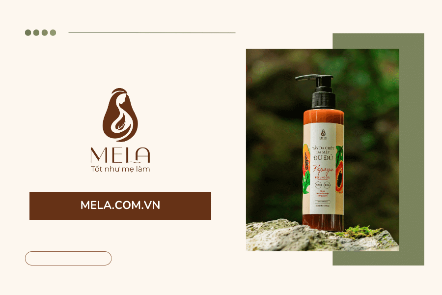 Tẩy da chết da mặt Đu đủ Mela – Dịu nhẹ cho làn da mụn