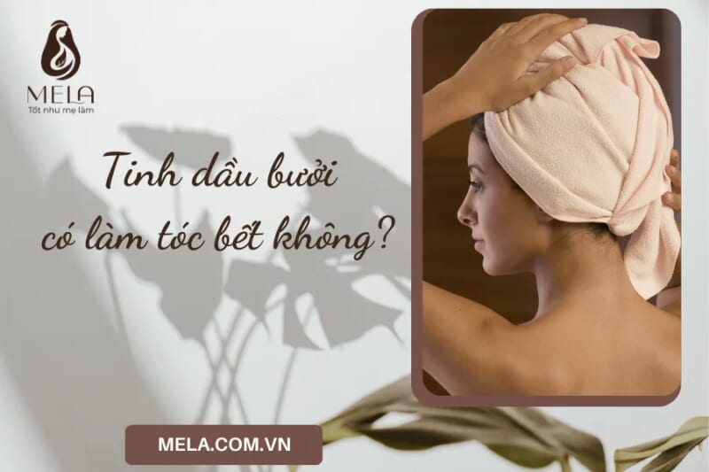Ủ tóc với tinh dầu bưởi và dầu dừa