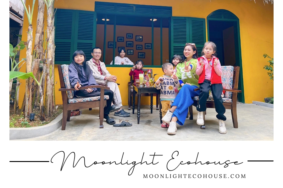 Quán cafe Đá và Cây Bản Lác 1, sát vách Moonlight Ecohouse Homestay