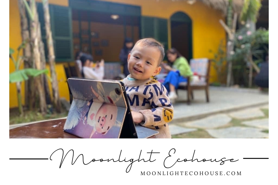 Quán cafe Đá và Cây Bản Lác 1, sát vách Moonlight Ecohouse Homestay