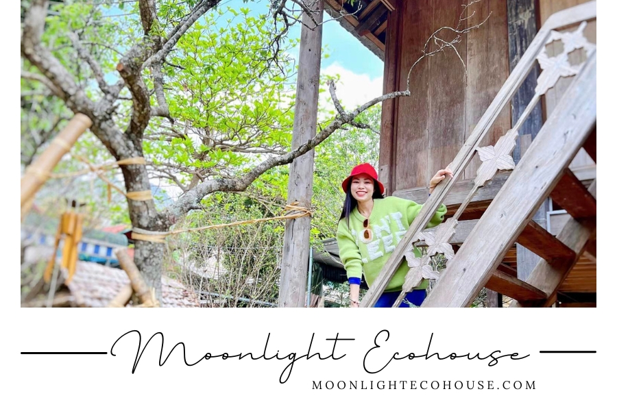 Quán cafe Đá và Cây Bản Lác 1, sát vách Moonlight Ecohouse Homestay