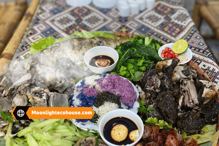 Thưởng thức những món ăn ngon tại bản Lác Mai Châu