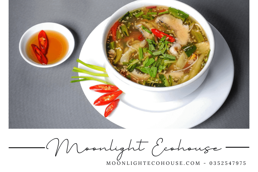 Canh cá lăng Bản Lác - món ăn truyền thống đậm đà hương vị, mang đến trải nghiệm tuyệt vời cho du khách đến Mai Châu. Canh cá lăng Bản Lác - món ăn truyền thống đậm đà hương vị, mang đến trải nghiệm tuyệt vời cho du khách đến Mai Châu.
