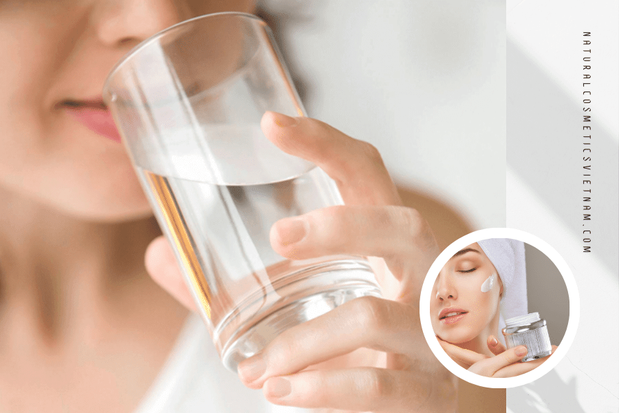Water is the most important ingredient in healthy skin tissue