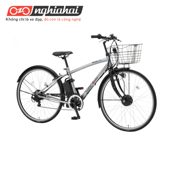 Xe đạp trợ lực điện Nhật Bản Sportivo - Màu xám