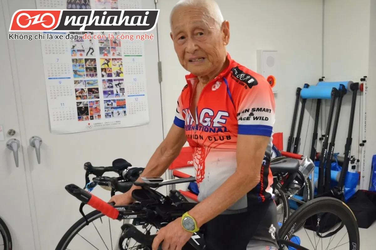 Vận động viên Inada Hiroshi là cảm hứng cho người cao tuổi đạp xe mỗi ngày