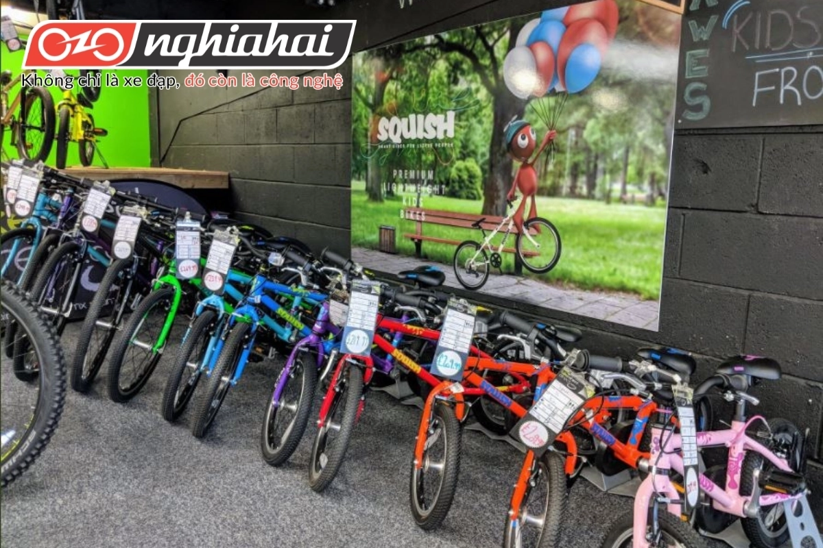 Cửa hàng kinh doanh xe đạp trẻ em phải cần có diện tích đủ rộng 